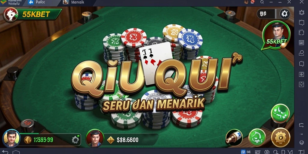 Gameplay seru dan dinamis dari QiuQiu di 55KBET.