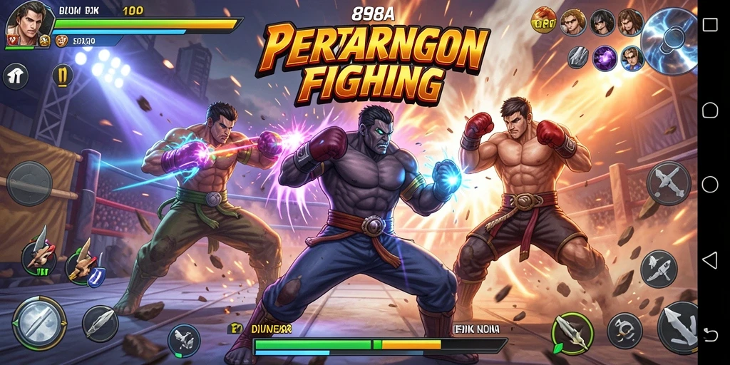 Tangkapan layar gameplay <strong>898A</strong> menampilkan aksi pertarungan yang mendebarkan.