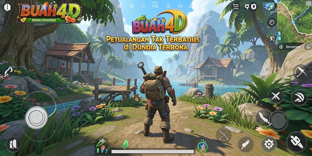 Gameplay BUAH4D yang menakjubkan di dunia terbuka.