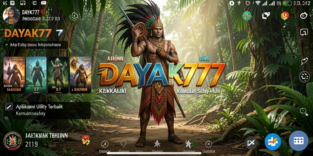 Screenshot utama DAYAK777 menampilkan fitur-fitur Utility yang efisien.
