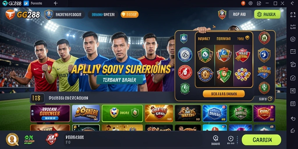 Screenshot utama GG288 menampilkan antarmuka taruhan yang menarik dan interaktif.