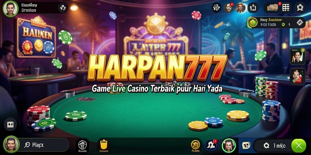 Screenshot gameplay Live Casino HARAPAN777 yang mengasyikkan dan interaktif.