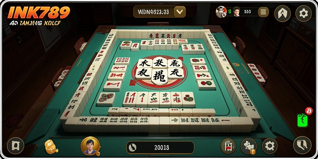 Tampilan menarik gameplay Mahjong di INK789.