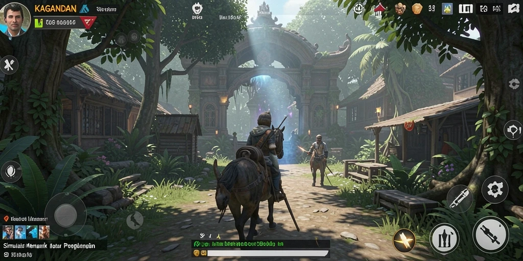 Tangkapan layar dari gameplay KAGANDAN yang menunjukkan aksi menarik.