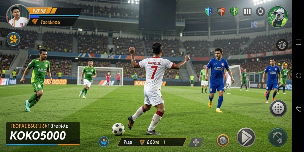 Tampilan gameplay yang menegangkan di KOKO5000.