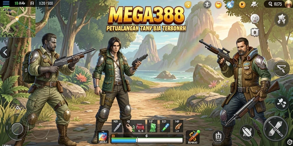 Gameplay MEGA388 yang menawan dalam dunia terbuka.