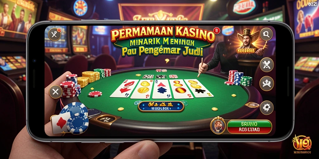 Tampilan gameplay N32 yang menarik dan mengasyikkan dengan suasana kasino.
