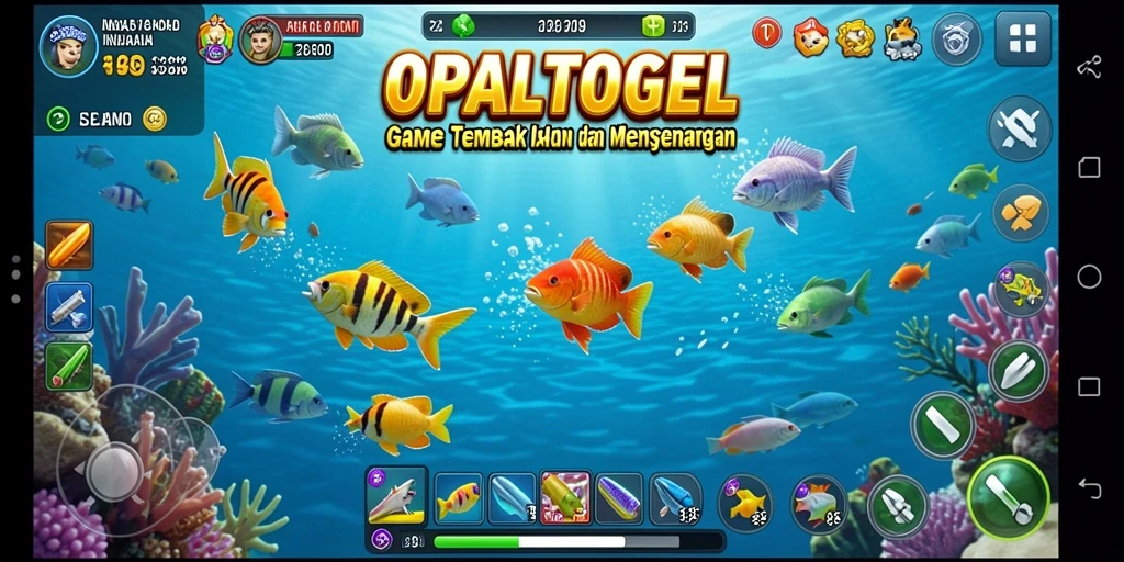 Tampilan gameplay Tembak Ikan yang menarik dan menantang.