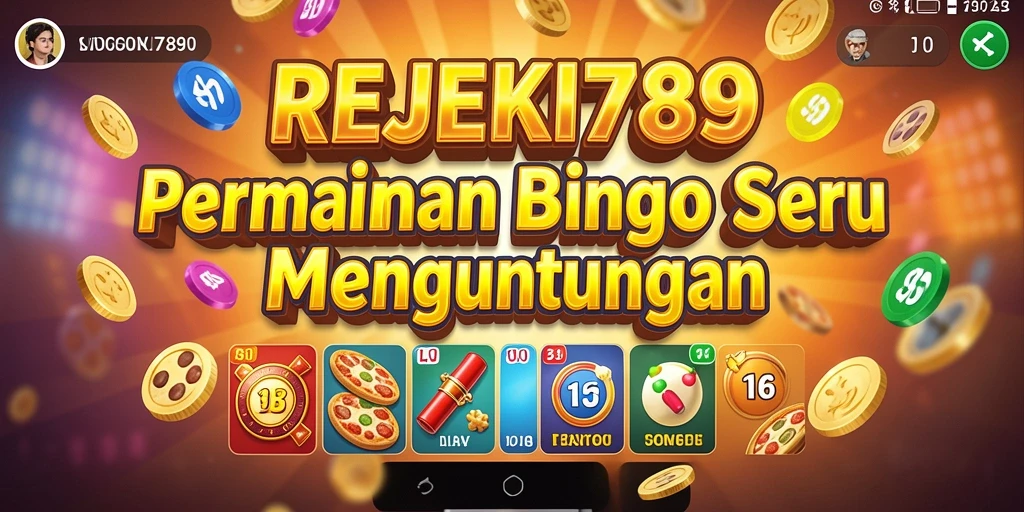 Tampilan gameplay menarik dari permainan Bingo REJEKI789.