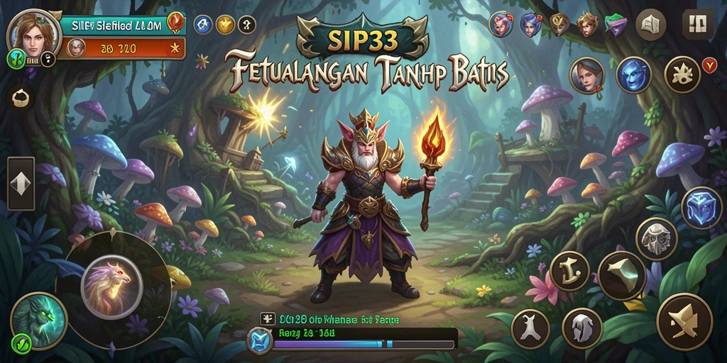 Screenshot tampilan gameplay ARPG SIP33 yang penuh aksi dan petualangan.